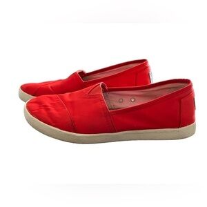 Toms Women’s Red Slip Ons